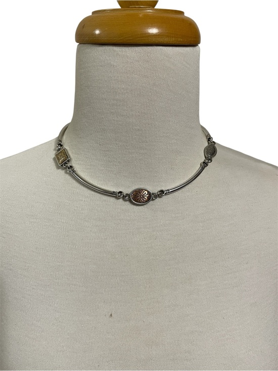 Brighton Jewelry - Brighton Retired “Sundance” Etched Gold, Copper, & Silver Toned Toggle Necklace